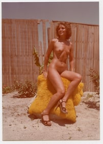 Vintage 1970s / 80s American Naturalism Nudism Female Model 4.5" x 3.5"
