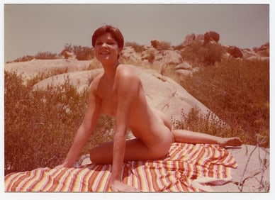 Vintage 1970s / 80s American Naturalism Nudism Female Model 4.5" x 3.5"
