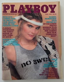 Vintage PLAYBOY Magazine from Archives BUNNY YEAGER, April 1982