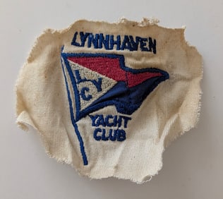 Vintage Rare Authentic LYNNHAVEN Yacht Club Patch