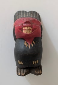 Vintage Chilean Indio Picaro Erotic Wood Carved Figurine 5.5" High