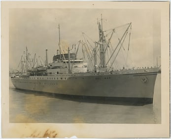 Vintage Photo DEL MAR Launched in 1940s for Delta SS Lines