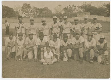 Vintage Scarce Original Photo 20th C. Baseball Team