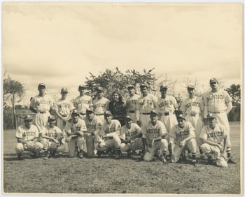 Vintage Scarce Original Photo 20th C. Baseball Team