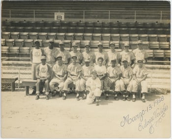 Vintage Scarce Original Photo 20th C. Baseball Team