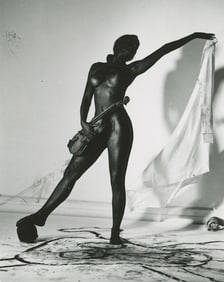 ANDRÉ DE DIENES Vintage Photo 1950s-1960s Nude Study 3.25" x 2.60"