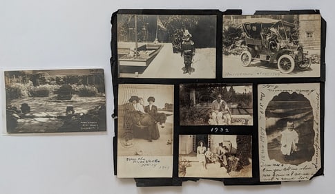 Antique Ephemera  Family Photos 1909 - 1930s