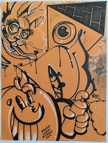 Vintage Graffiti Artwork - Monday Night Rituals CH