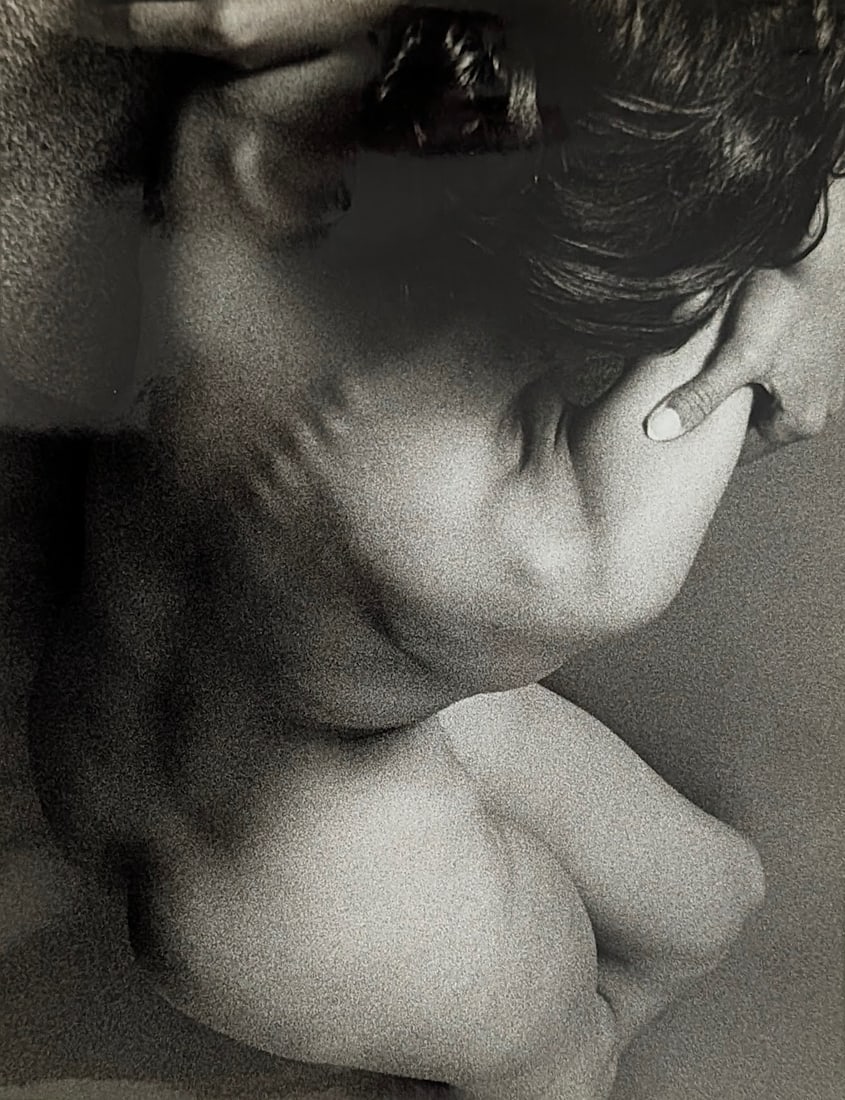 Original Gelatin Photo by TED WILLIAMS - Nude Body Detail: Ted Williams was an American jazz and cultural photographer (1925-2009) known for his extensive work documenting iconic jazz musicians like Duke Ellington and Miles Davis, as well as covering the Civi
