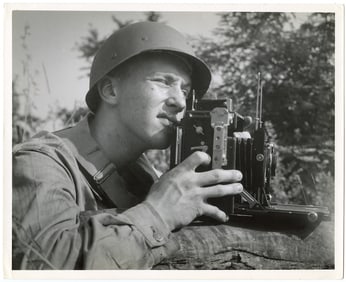 Vintage Original U.S. Military Photo Iconic 1940s WW2 Era