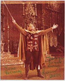 Vintage Signed Photo of Actor RICHARD HARRIS Dedicated