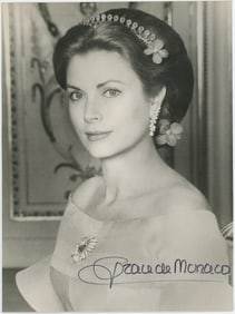 Vintage Signed Photo GRACE DE MONACO