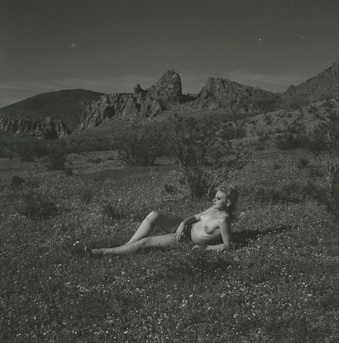 ANDRÉ DE DIENES Vintage Photo 1950s-1960s Nude Study: The provenance of this photo is from the estate/archives of notable photographer André de Dienes (Hungarian 1913 - 1986) in CA. André de Dienes is a well-known photographer, especially recognized fo