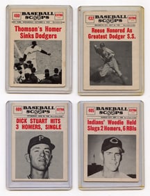 Vintage Set with 4 Nu-Cards Scoops Baseball