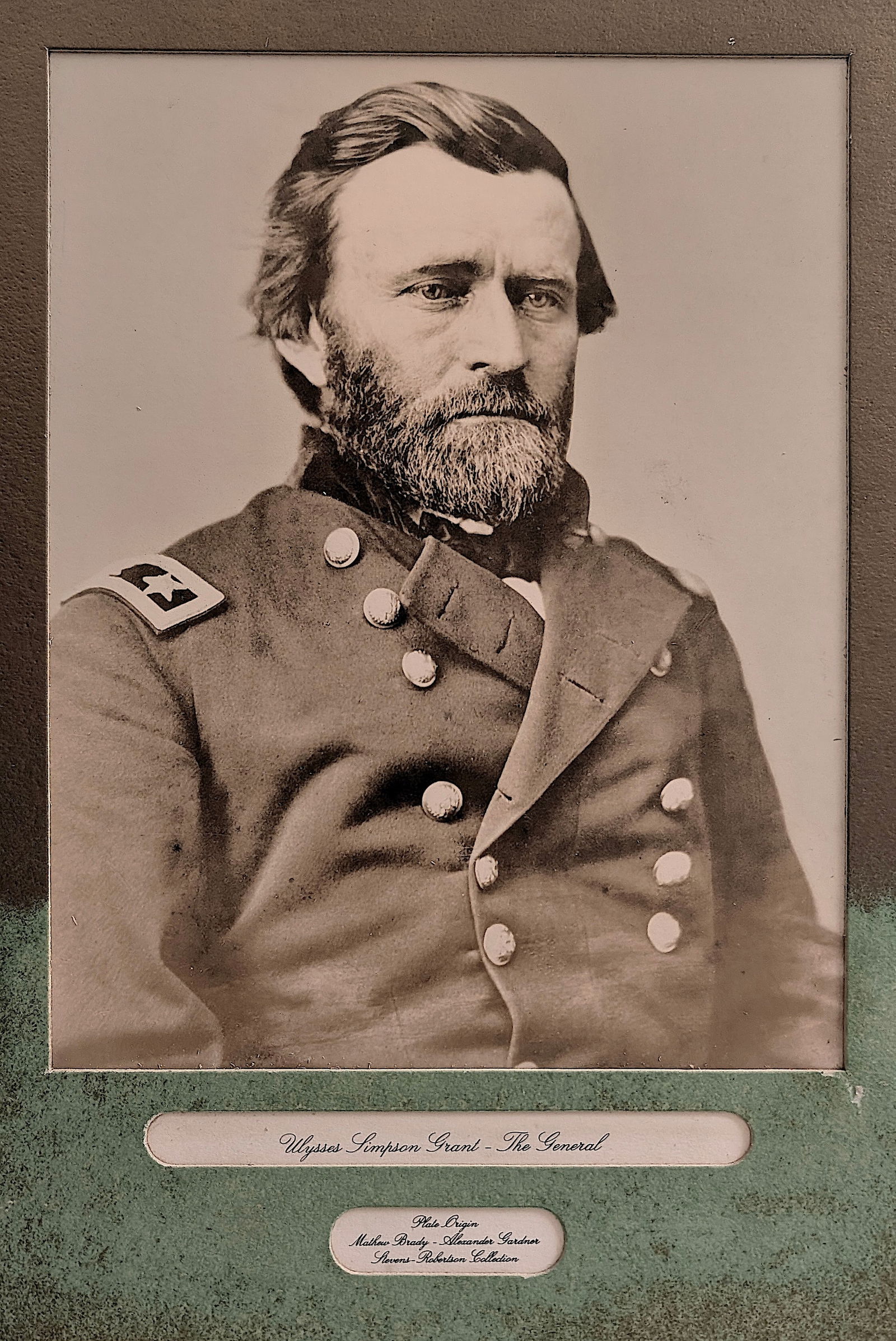 Vintage Print Photograph Portrait Gen. ULYSSES SIMPSONS GRANT (1 of 4)