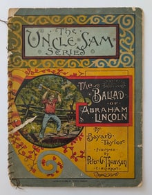 Scarce Old Childre's Book The Ballad of Abraham Lincoln, 1880s