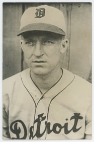 Antique / Vintage Photo Postcard Baseball DON FRENCH, 1937