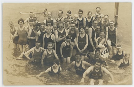 1930’s Bathers & Swimmers Saltair Beach Great Salt Lake Utah RPPC