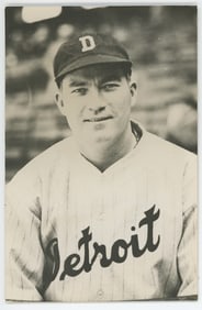 Antique / Vintage Photo Postcard Baseball FRED MARBERRY, 1930s