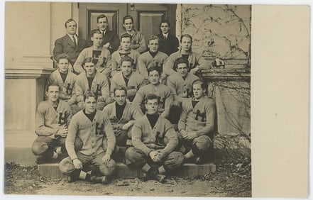 Antique / Vintage Photo Postcard Football Team, Hackley 1909