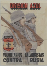 Division Azul Spain Uncut Ration Coupons, 1940s WW2