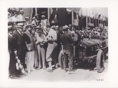 Quality Photogravure Print Repro. Pioneers Car Racing in 1931