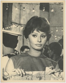SOPHIA LOREN Vintage Print Litho Signed on the Back?
