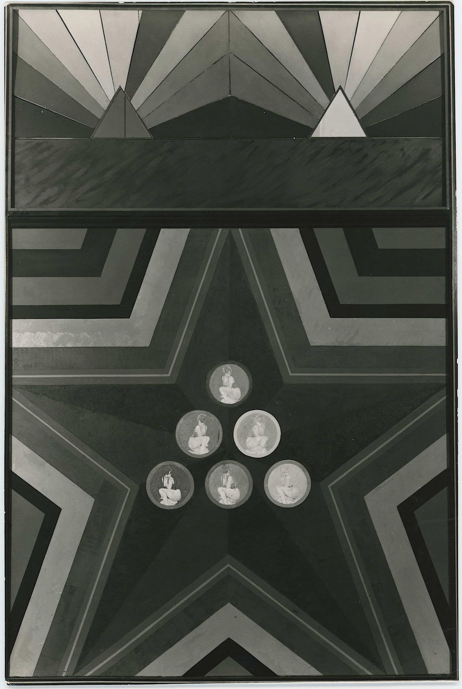 PETER PHILLIPS Vintage Original Glossy Gelatin Print (c. 1960s) POP Art: Peter Phillips - British (1939-2025) was born in Birmingham, England, and studiedat the Birmingham College of Art and at the Royal College of Art (RCA). Phillips emerged as one of the leading figures