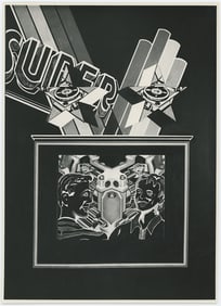 PETER PHILLIPS Vintage Original Glossy Gelatin Print (c. 1960s) POP Art