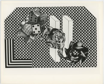 PETER PHILLIPS Vintage Original Glossy Gelatin Print (c. 1960s) POP Art