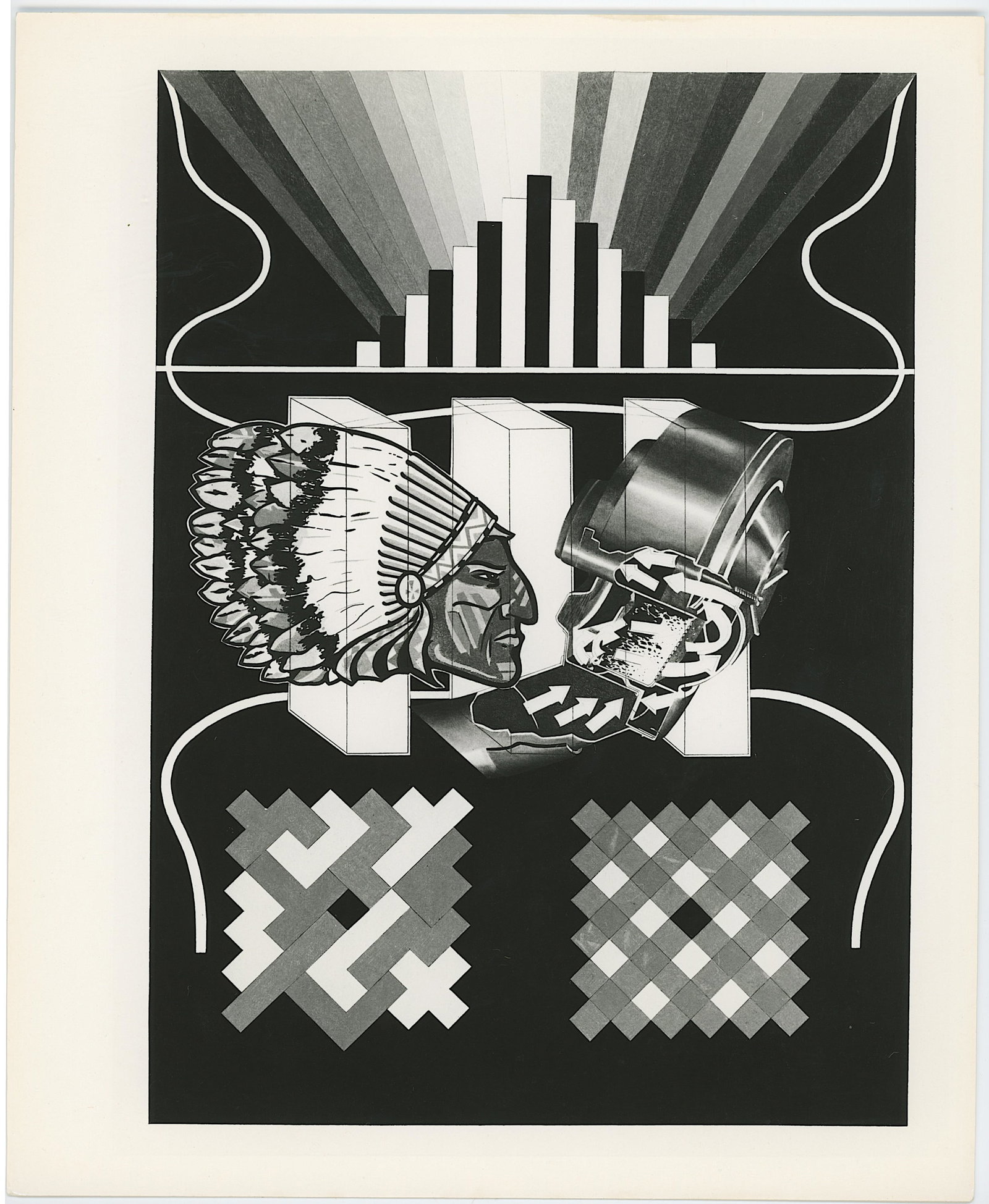 PETER PHILLIPS Vintage Original Glossy Gelatin Print (c. 1960s) POP Art: Peter Phillips - British (1939-2025) was born in Birmingham, England, and studiedat the Birmingham College of Art and at the Royal College of Art (RCA). Phillips emerged as one of the leading figures