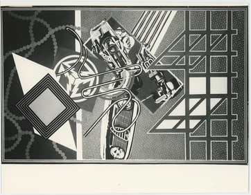 PETER PHILLIPS Vintage Original Glossy Gelatin Print (c. 1960s) POP Art