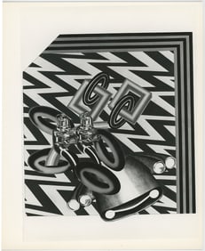 PETER PHILLIPS Vintage Original Glossy Gelatin Print (c. 1960s) POP Art