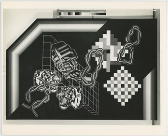 PETER PHILLIPS Vintage Original Glossy Gelatin Print (c. 1960s) POP Art