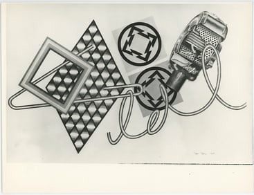 PETER PHILLIPS Vintage Original Glossy Gelatin Print (c. 1960s) POP Art