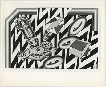 PETER PHILLIPS Vintage Original Glossy Gelatin Print (c. 1960s) POP Art