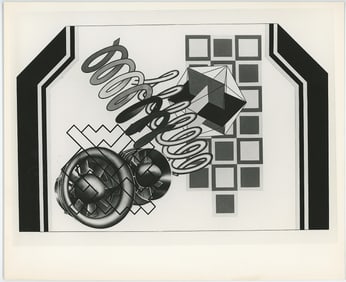 PETER PHILLIPS Vintage Original Glossy Gelatin Print (c. 1960s) POP Art