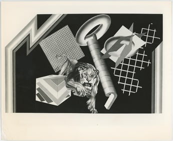 PETER PHILLIPS Vintage Original Glossy Gelatin Print (c. 1960s) POP Art