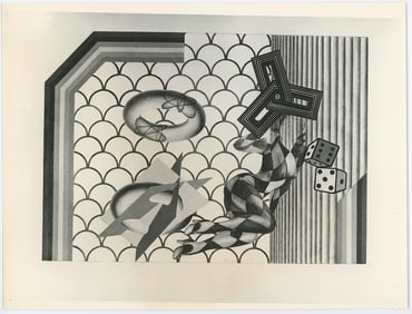 PETER PHILLIPS Vintage Original Glossy Gelatin Print (c. 1960s) POP Art