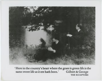GILBERT & GEORGE Vintage Original Glossy Gelatin Print