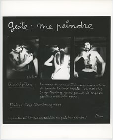 BEN VAUTIER Vintage Original Glossy Gelatin Print