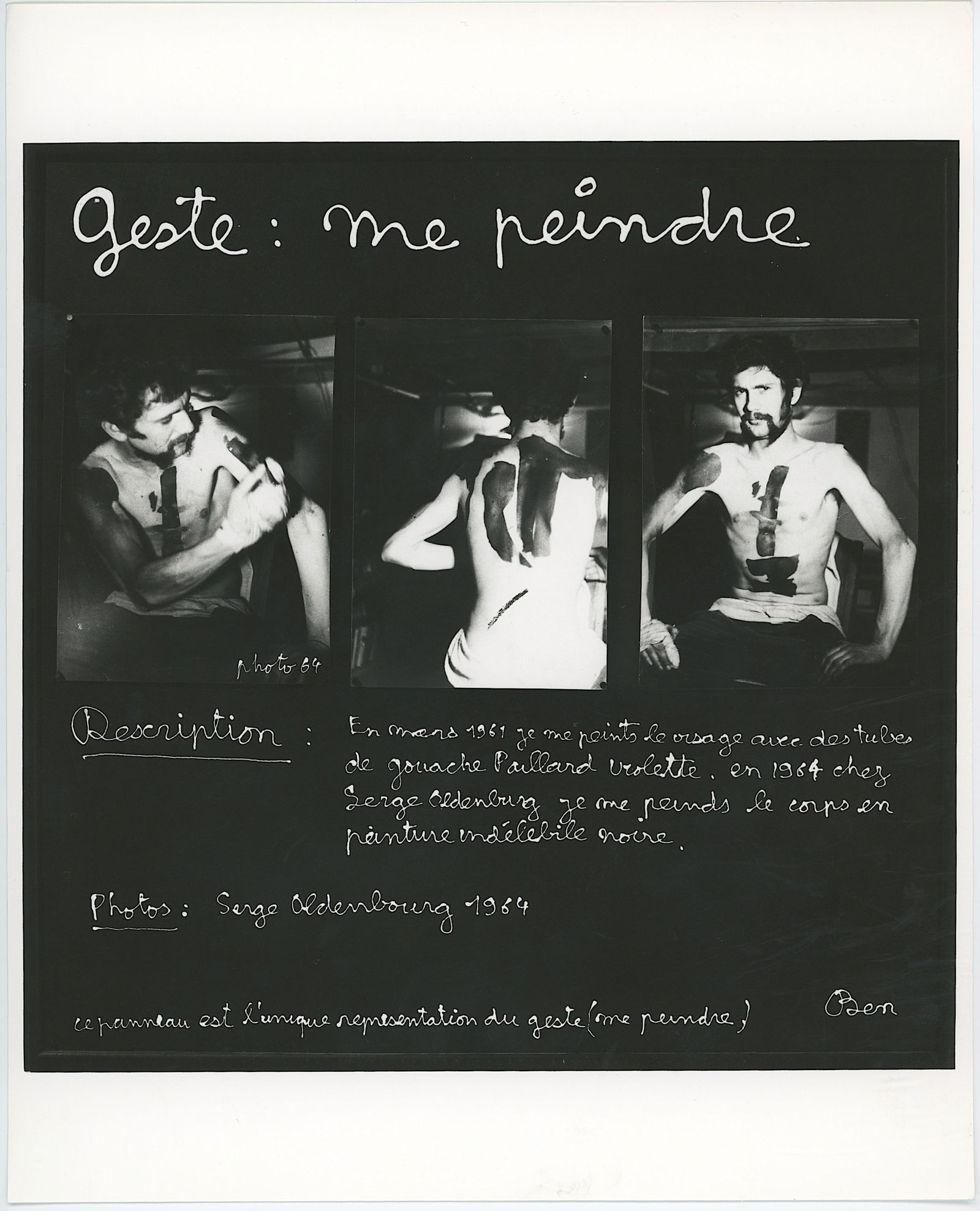 BEN VAUTIER Vintage Original Glossy Gelatin Print (1 of 2)