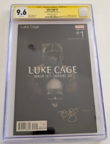 Luke Cage #1 Signed by TIM BRADSTREET CGC Signature Series 9.6