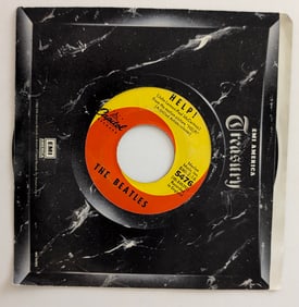 Vinyl Record 45 rpm THE BEATLES Help / I'm Down, 1986 EMI / Capital Records