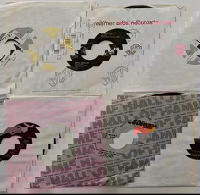 Vintage Set 4 Original Vinyl Records 45 rpm