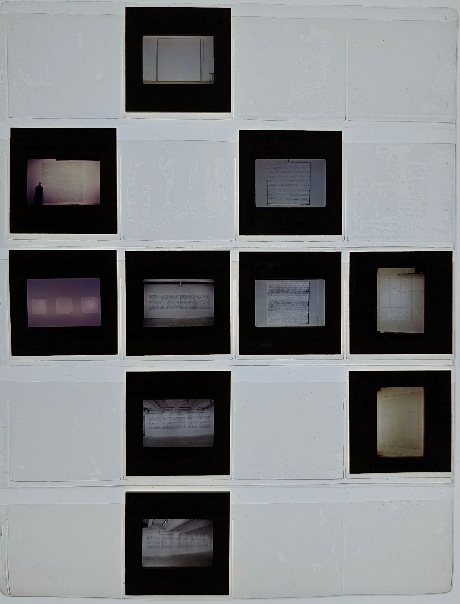 Unique Museal Set of Original 20th C. 35mm Art Slides ROBERT RYMAN (1 of 2)