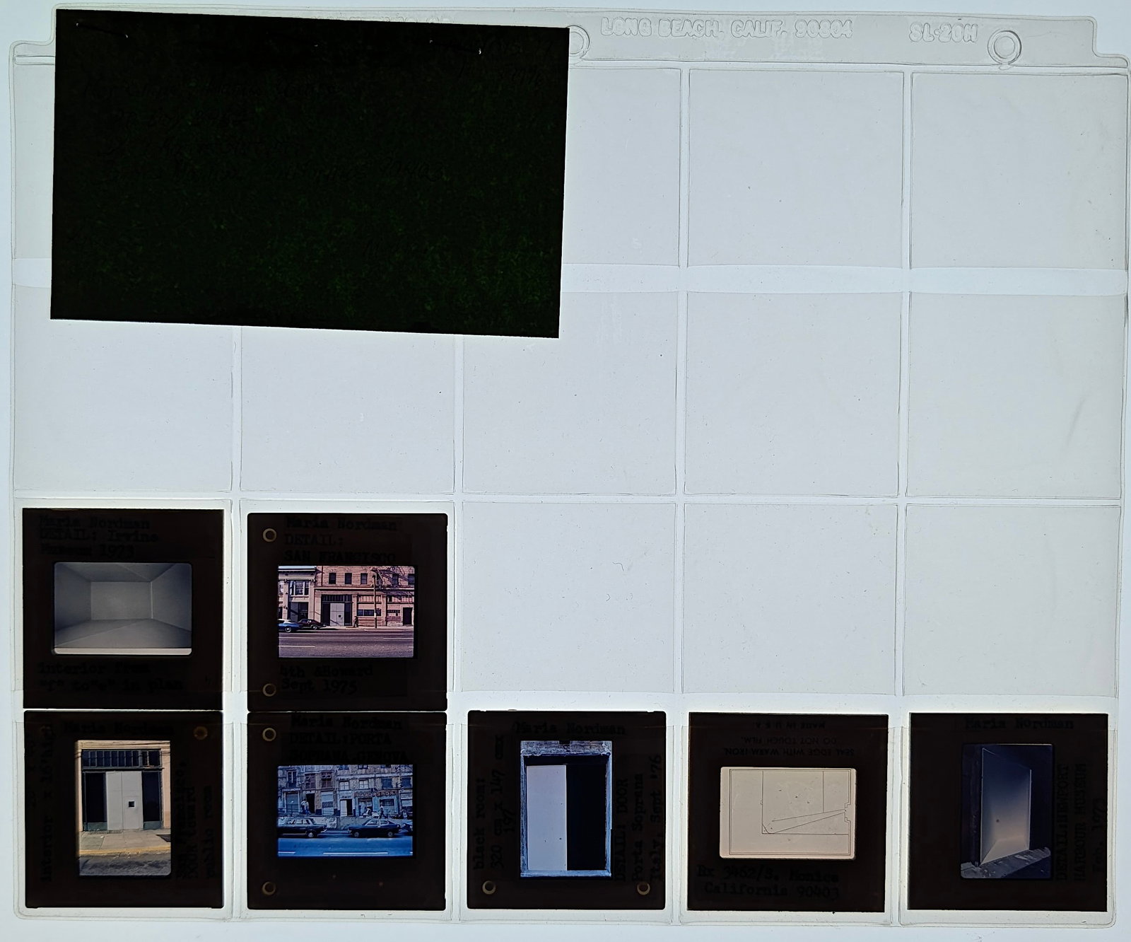 Unique Museal Set of Original 20th C. 35mm Art Slides MARIA NORDMAN: The provenance of this lot is from the estate/archives of Mr. Ira Licht (1938-2023). Mr. Licht was a former director of UM's Lowe Art Museum. He was educated in Columbia College in art history. He was