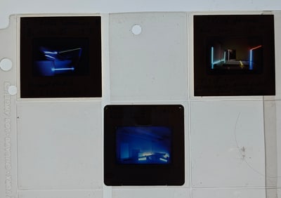 Unique Museal Set of Original 20th C. 35mm Art Slides SONNIER KEITH