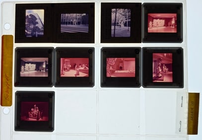 Unique Museal Set of Original 20th C. 35mm Art Slides DuBUFFET