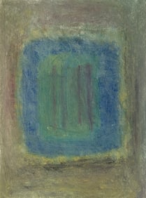 Neo-Expressionist Oil Pastel Painting, Signed FRIEND 84 NYC - 1984